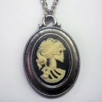 Classic Skeleton Cameo Necklace