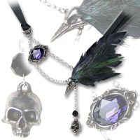 Alchemy Gothic The Raven Pendant Necklace Alchemy Gothic The Raven Pendant Necklace