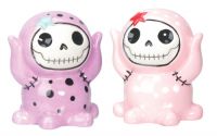 Octopee Furrybones Purple and Pink Salt and Pepper Shakers