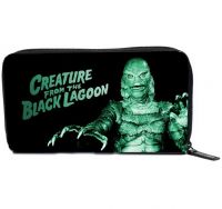 Universal Monsters Black and Green Creature From the Black Lagoon PVC Vinyl Wallet