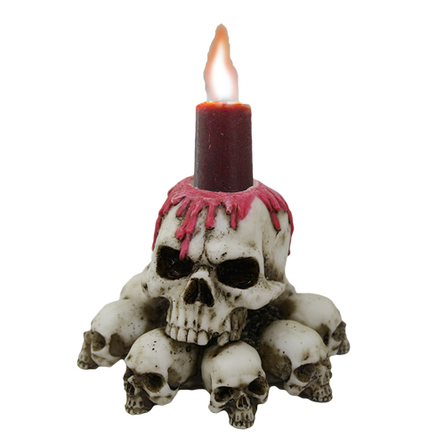 Skull Candle Holder