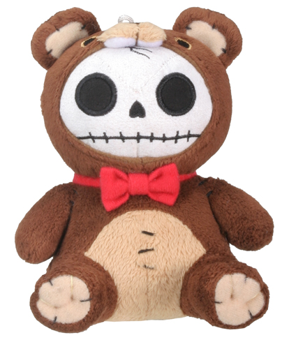 Small Honeybear Furry Bones Skellies Plush Toy - Click Image to Close