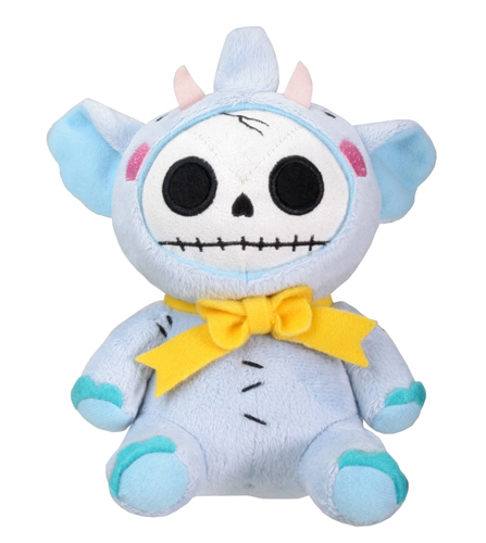 Small Elefun Furry Bones Skellies Plush Toy - Click Image to Close