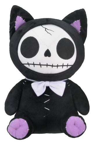 Black Mao Mao Furry Bones Skellies Plush Toy - Click Image to Close