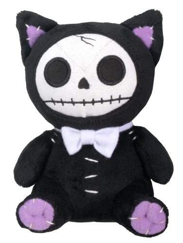 Small Black Mao Mao Furry Bones Skellies Plush Toy