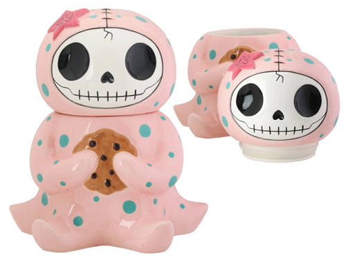 Octopee Furrybones Ceramic Cookie Jar - Click Image to Close