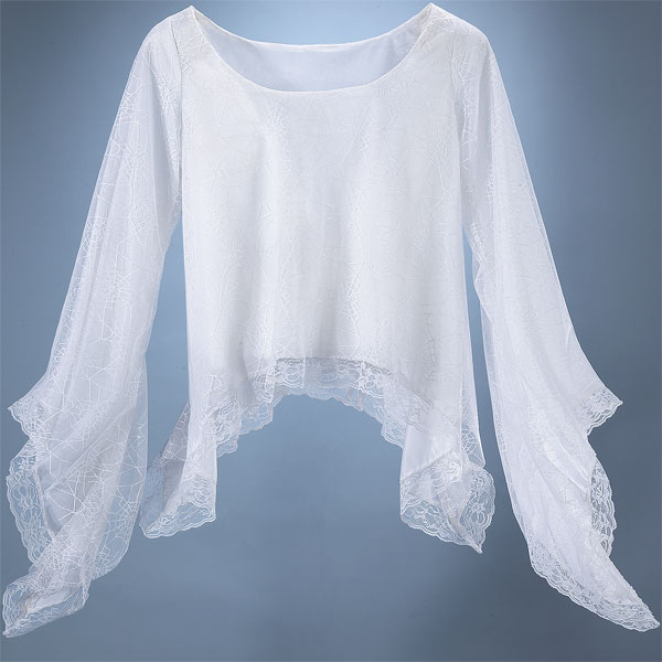 Eternal Love White Minstrel Top Cobweb - Click Image to Close