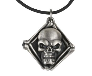 Skull Locket Pendant Necklace