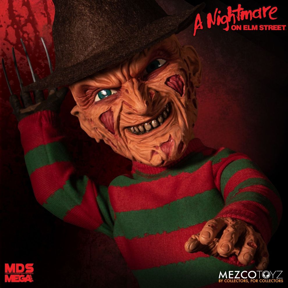 Mezco Designer Series A Nightmare on Elm Street: Mega Scale Talking Freddy Krueger *SLIGHTLY DENTED BOX*