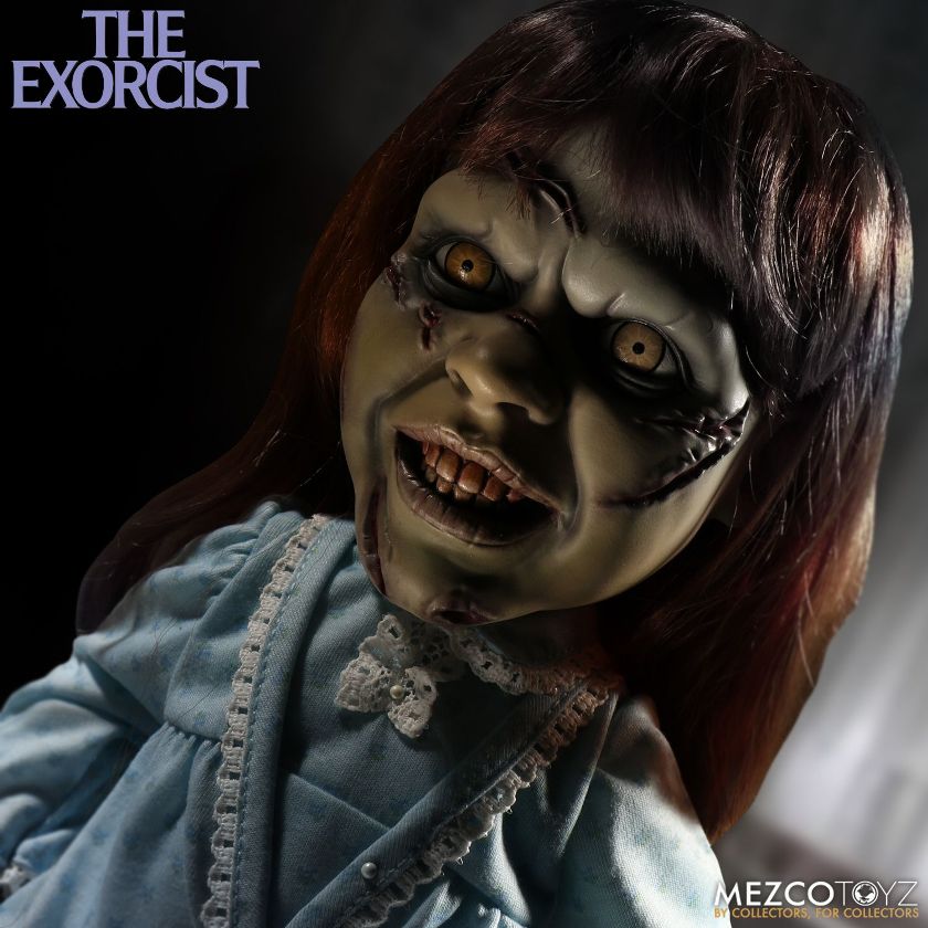 The Exorcist Regan Mega Scale 15 inch with Sound by Mezco *SLIGHTLY DENTED BOX*