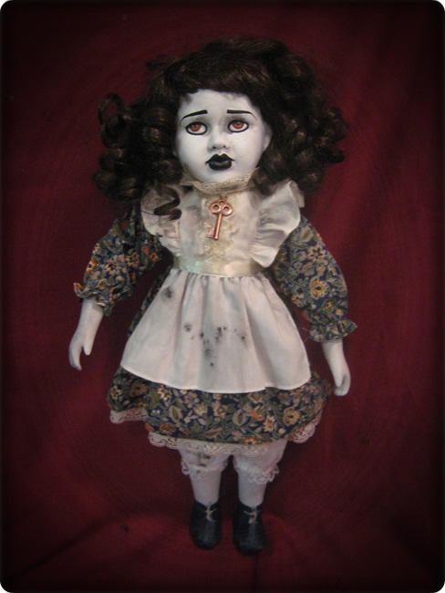 Brown Eye Reproduction Key Creepy Horror Doll by Bastet2329