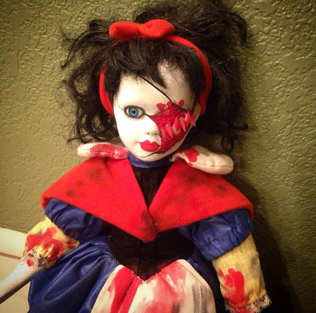 Snow White Vampire Creepy Horror Doll by Bastet2329 - Click Image to Close