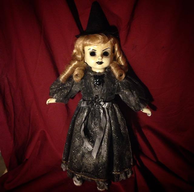 Old Fashioned Witch Blonde Hair Creepy Horror Doll by Christie Creepydolls