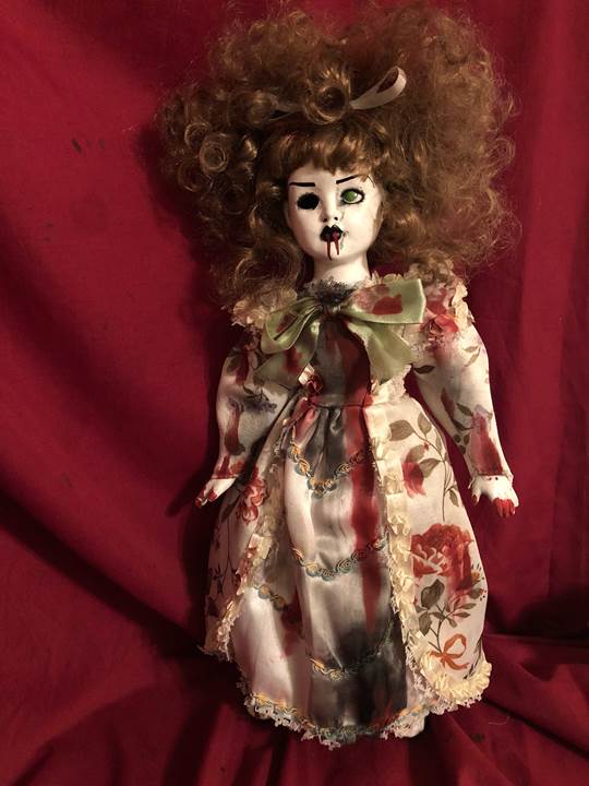 OOAK Vampire Up Do Creepy Horror Doll Art by Christie Creepydolls
