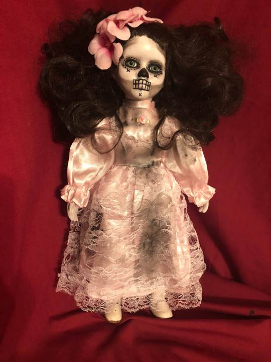 OOAK DOD Flower Girl Creepy Horror Doll Art by Christie Creepydolls