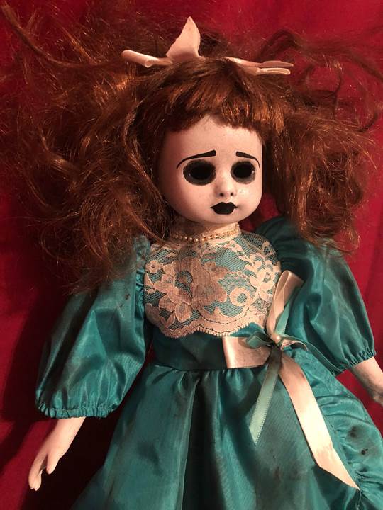 OOAK Hollow Eyes Creepy Horror Doll Art by Christie Creepydolls