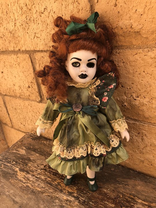 OOAK Small Pretty Girl Creepy Horror Doll Art by Christie Creepydolls