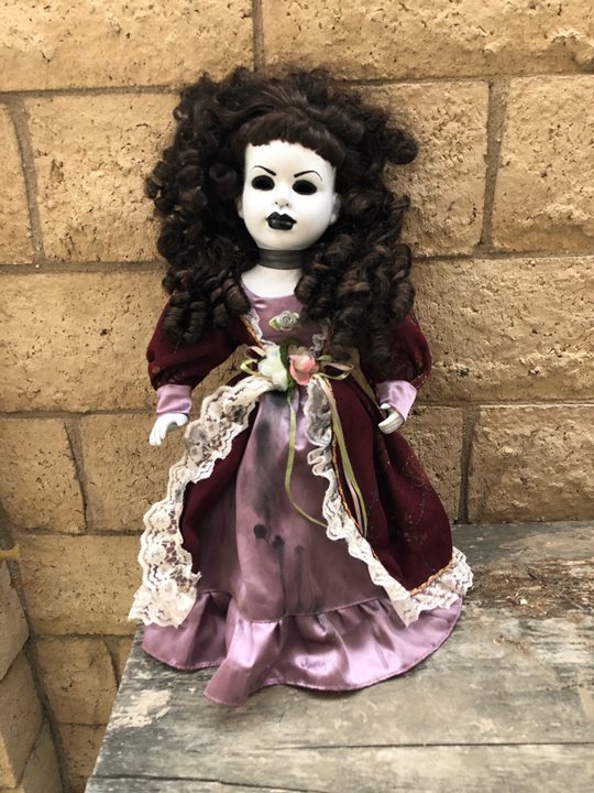 OOAK Large Head Beauty Creepy Horror Doll Art by Christie Creepydolls