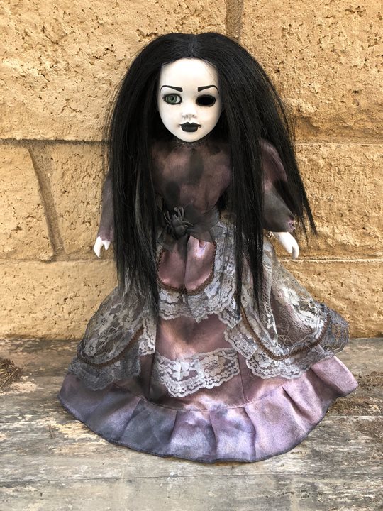 OOAK Sitting Pretty One Eye Creepy Horror Doll Art by Christie Creepydolls