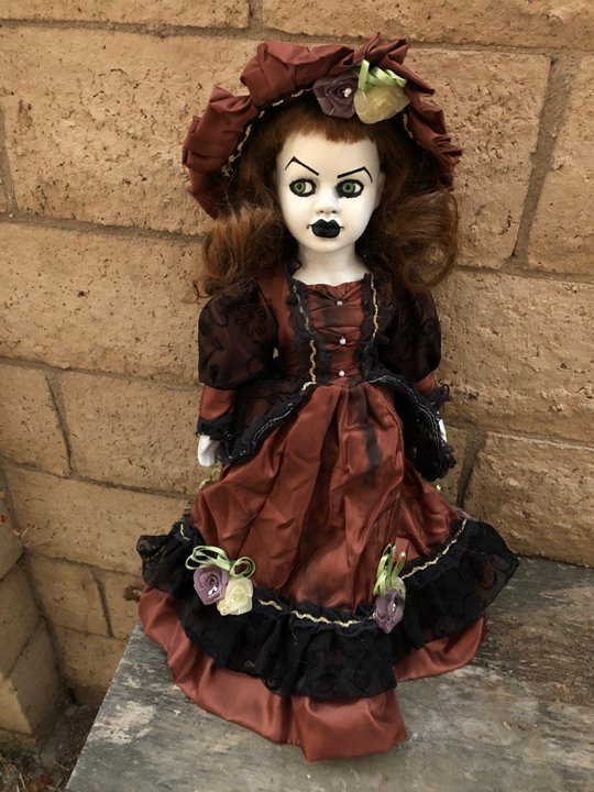OOAK Pretty Girl Creepy Horror Doll Art by Christie Creepydolls