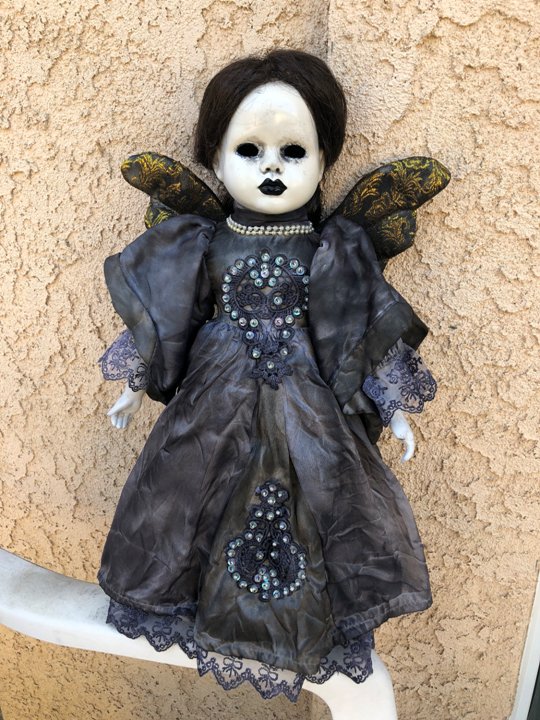 OOAK Angel of Death Creepy Horror Doll Art by Christie Creepydolls