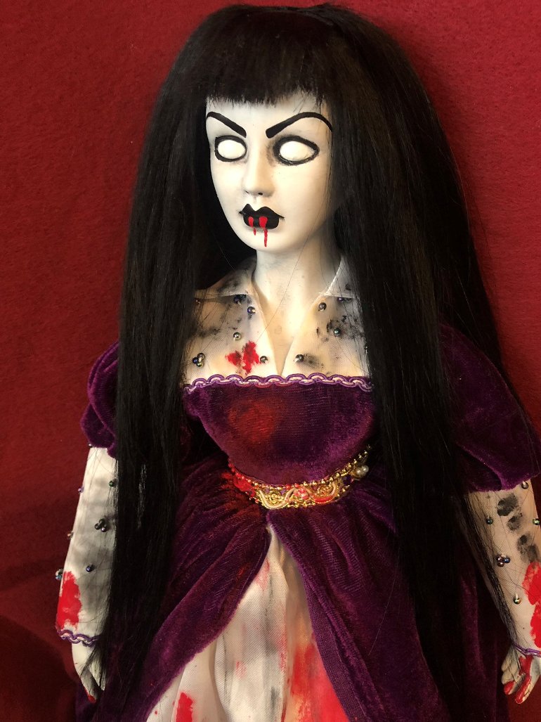 creepy hair doll
