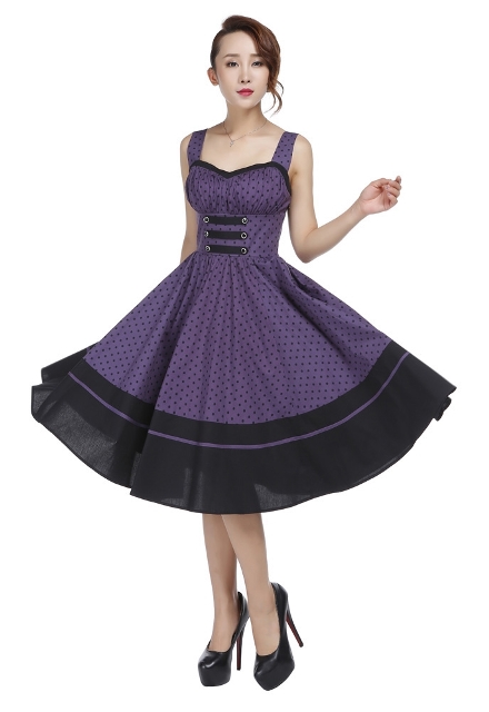 Purple Rockabilly Dress Danielaboltresde 