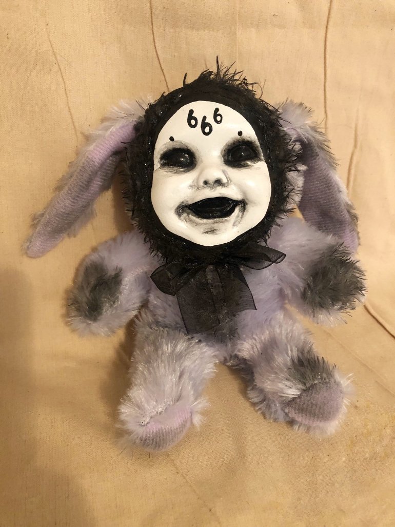 creepy bunny plush