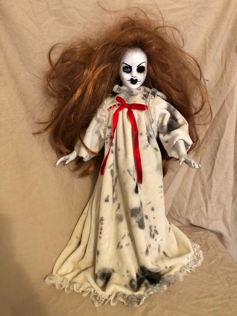 OOAK One Eye Nightgown Creepy Horror Doll Art by Christie Creepydolls