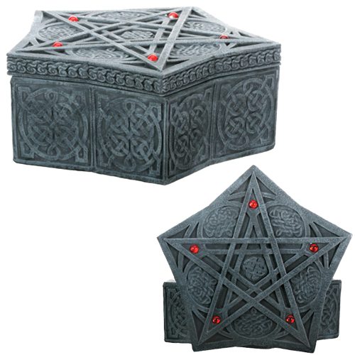 Celtic Pentacle Spell Box - Click Image to Close