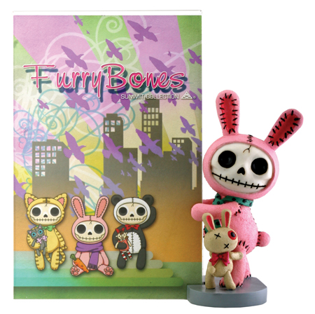Pink Bun Bun Furry Bones Skellies Picture Frame