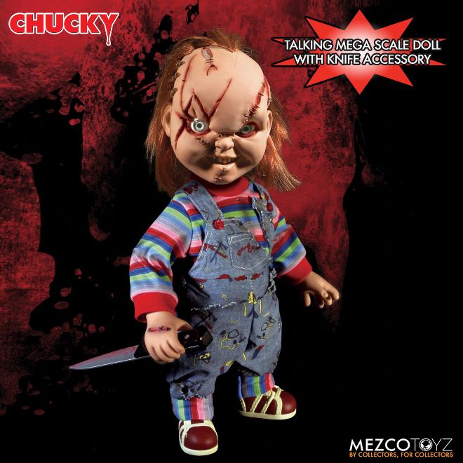 Mezco Scarred Talking Chucky Mega Scale 15 inch