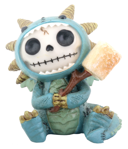 Scorchie Dragon Furry Bones Skellies Figurine