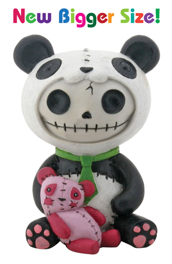 Pandie Panda Furry Bones Skellies Medium Figurine - Click Image to Close