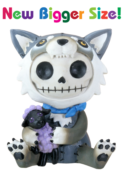 Wolfgang Wolf Furry Bones Skellies Medium Figurine