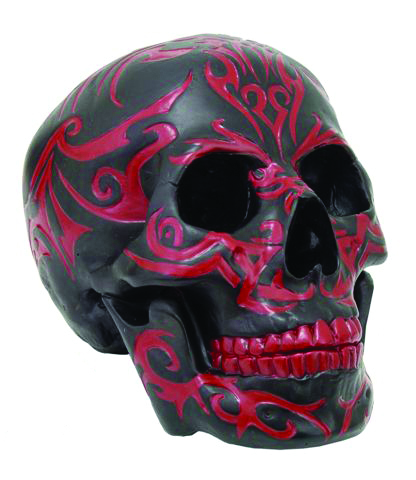 Black and Red Tribal Skull