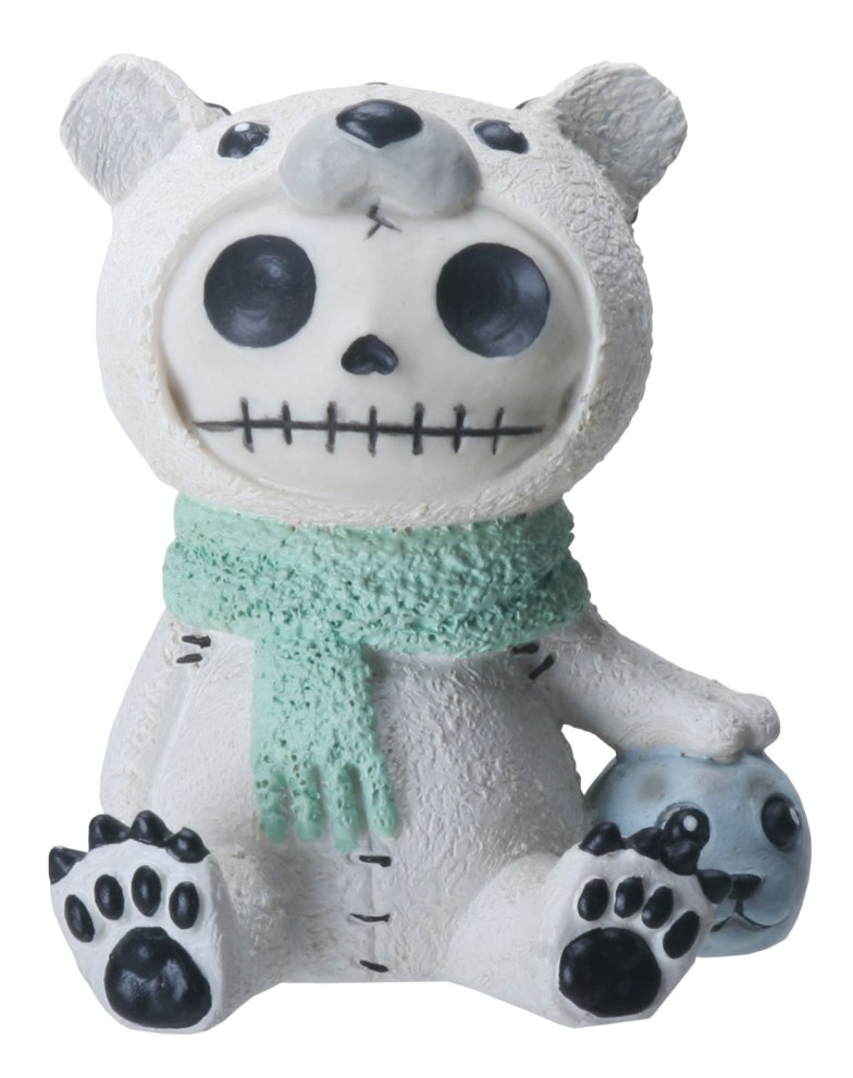 Chilton Polar Bear Furry Bones Skellies Figurine