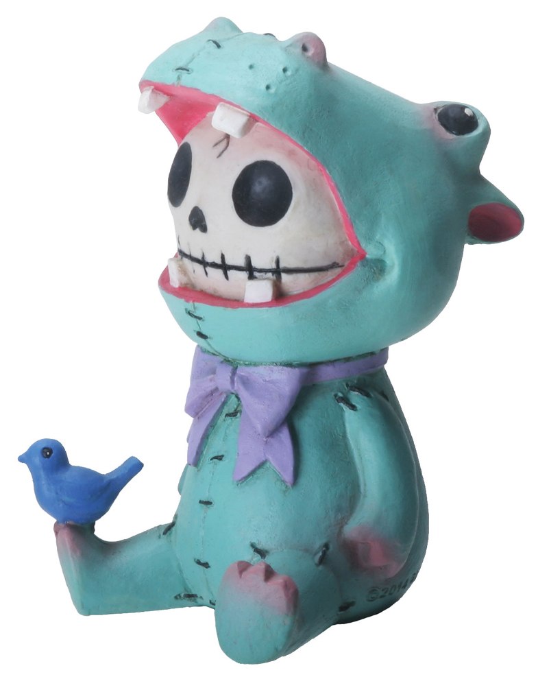 Hippolito Hippopotamus Furry Bones Skellies Figurine
