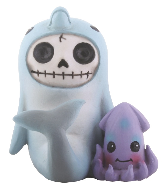 Sonar Dolphin Furry Bones Skellies Figurine