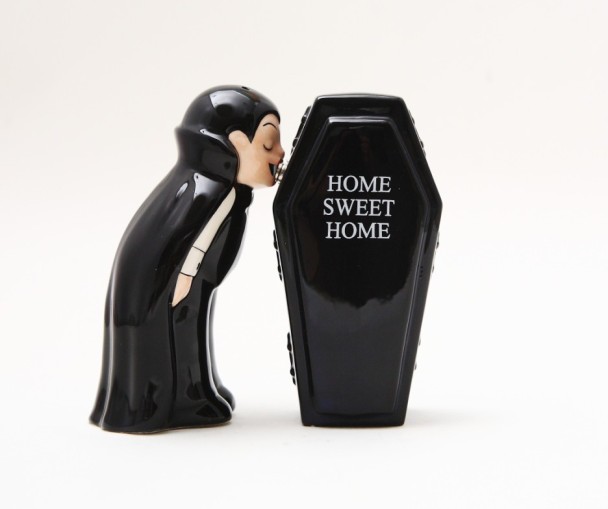 Vampire Home Sweet Home Magnetic Salt & Pepper Shakers