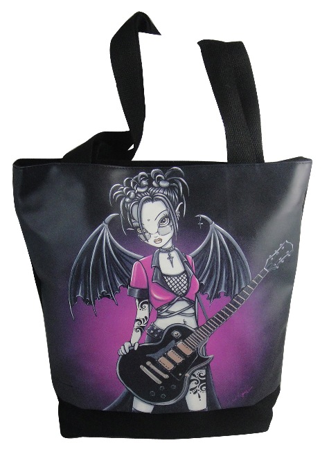 Leslie Fairy  Gothic Guitar Hand Bag Tote