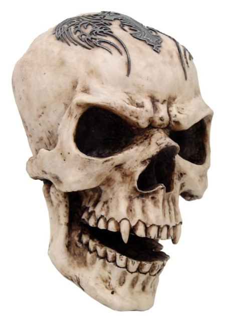 Vampire Skull Wall Statue