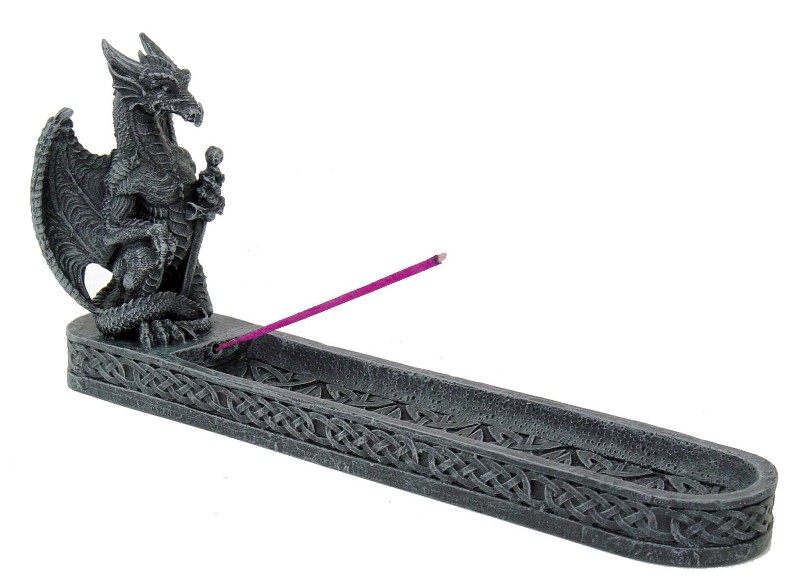 Celtic Dragon Incense Burner - Click Image to Close