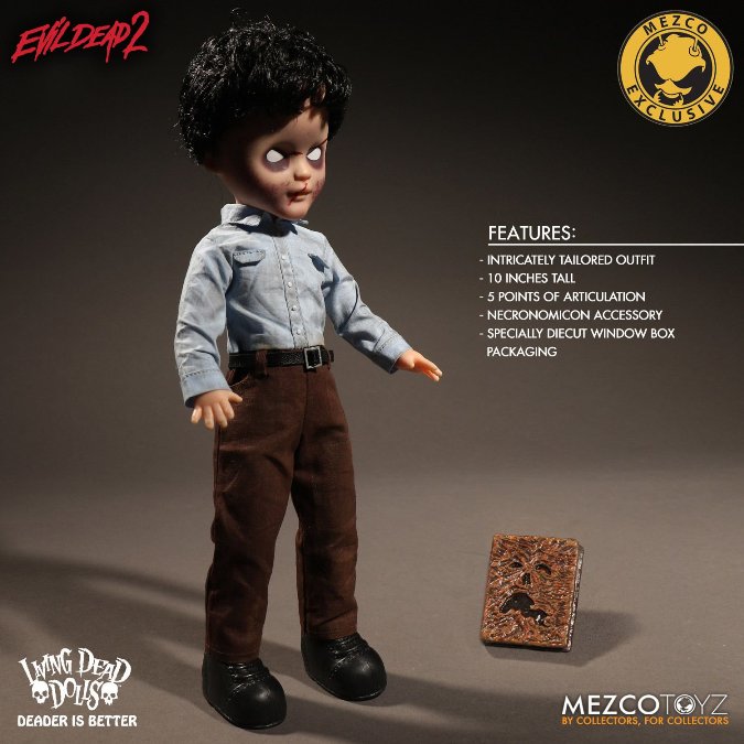 Mezco Living Dead Dolls Evil Dead 2 Deadite Ash VARIANT *SLIGHTLY DENTED BOX*