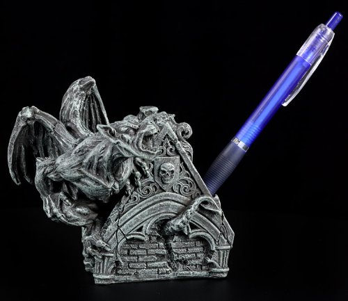 Rooftop Gargoyle Pen Holder - Click Image to Close