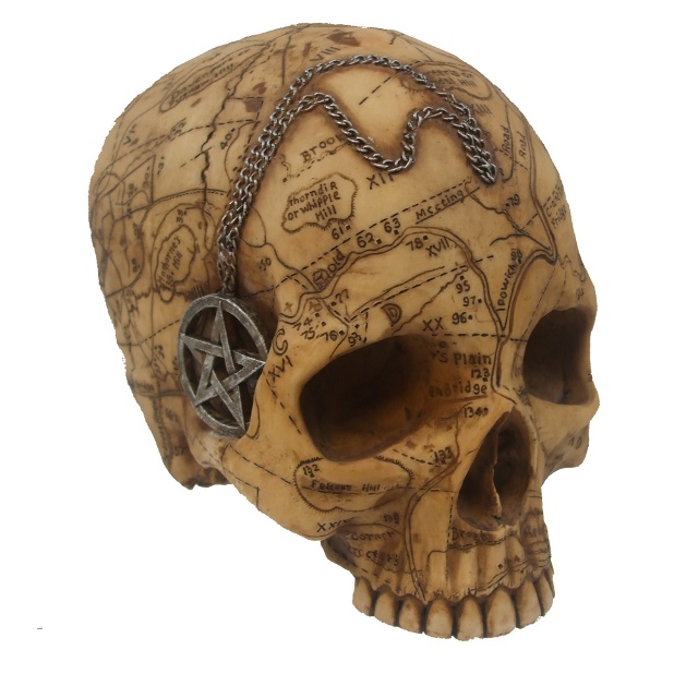 Salem Witch Skull With Pentacle - Click Image to Close