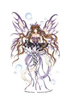 Burgundy Wine fairy sticker - Click Image to Close