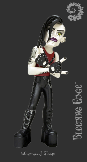 Bleeding Edge Series 1 Begoths 7 inch Wormwood Red Figurine