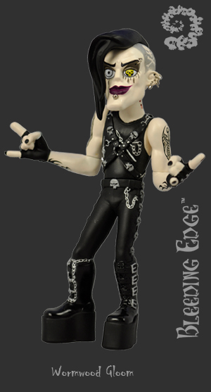 Bleeding Edge Series 1 Begoths 7 inch Wormwood Black Figurine