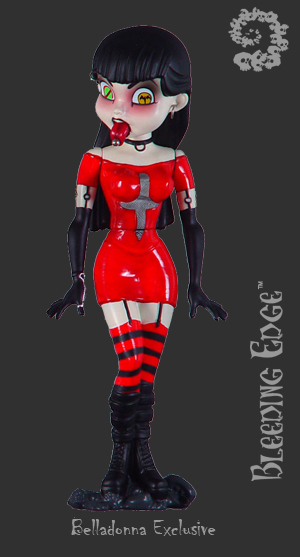 Bleeding Edge Series 1 Begoths 7 inch Belladonna Red EXCLUSIVE Figurine